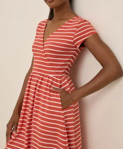 Women Pact Organic Fit & Flare Crossover Dress