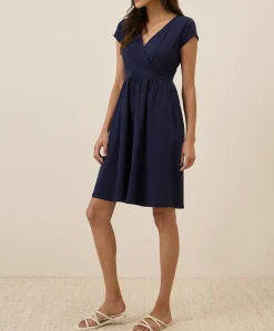 Women Pact Organic Fit & Flare Crossover Dress