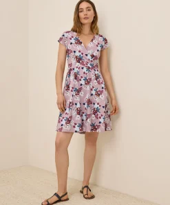 Women Pact Organic Fit & Flare Crossover Dress