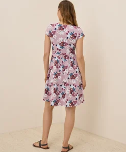 Women Pact Organic Fit & Flare Crossover Dress