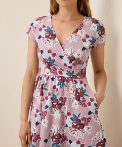 Women Pact Organic Fit & Flare Crossover Dress