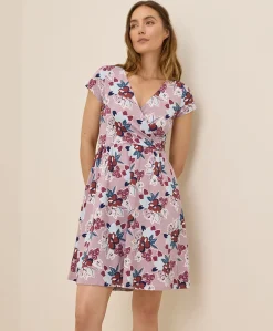 Women Pact Organic Fit & Flare Crossover Dress