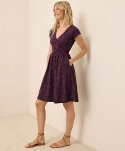 Women Pact Organic Fit & Flare Crossover Dress