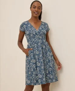Women Pact Organic Fit & Flare Crossover Dress