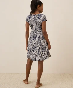 Women Pact Organic Fit & Flare Crossover Dress