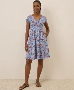 Women Pact Organic Fit & Flare Crossover Dress