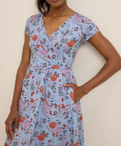 Women Pact Organic Fit & Flare Crossover Dress