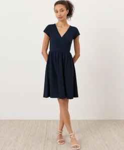 Women Pact Organic Fit & Flare Crossover Dress