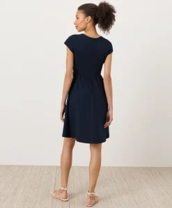 Women Pact Organic Fit & Flare Crossover Dress