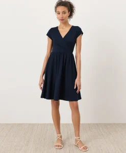 Women Pact Organic Fit & Flare Crossover Dress
