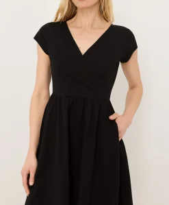 Women Pact Organic Fit & Flare Crossover Dress