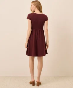 Women Pact Organic Fit & Flare Crossover Dress