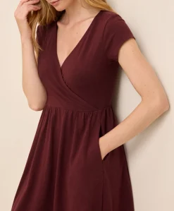 Women Pact Organic Fit & Flare Crossover Dress