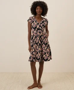 Women Pact Organic Fit & Flare Crossover Dress