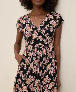 Women Pact Organic Fit & Flare Crossover Dress