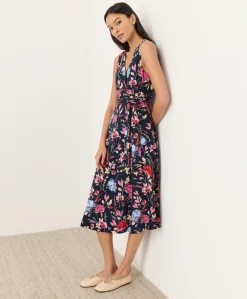 Women Pact Organic Fit & Flare Easy V-Neck Dress
