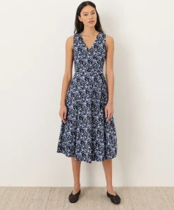 Women Pact Organic Fit & Flare Easy V-Neck Dress