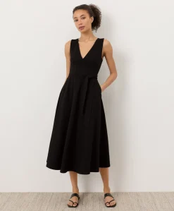 Women Pact Organic Fit & Flare Easy V-Neck Dress