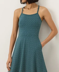 Women Pact Organic Fit & Flare Midi Dress