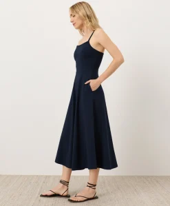 Women Pact Organic Fit & Flare Midi Dress