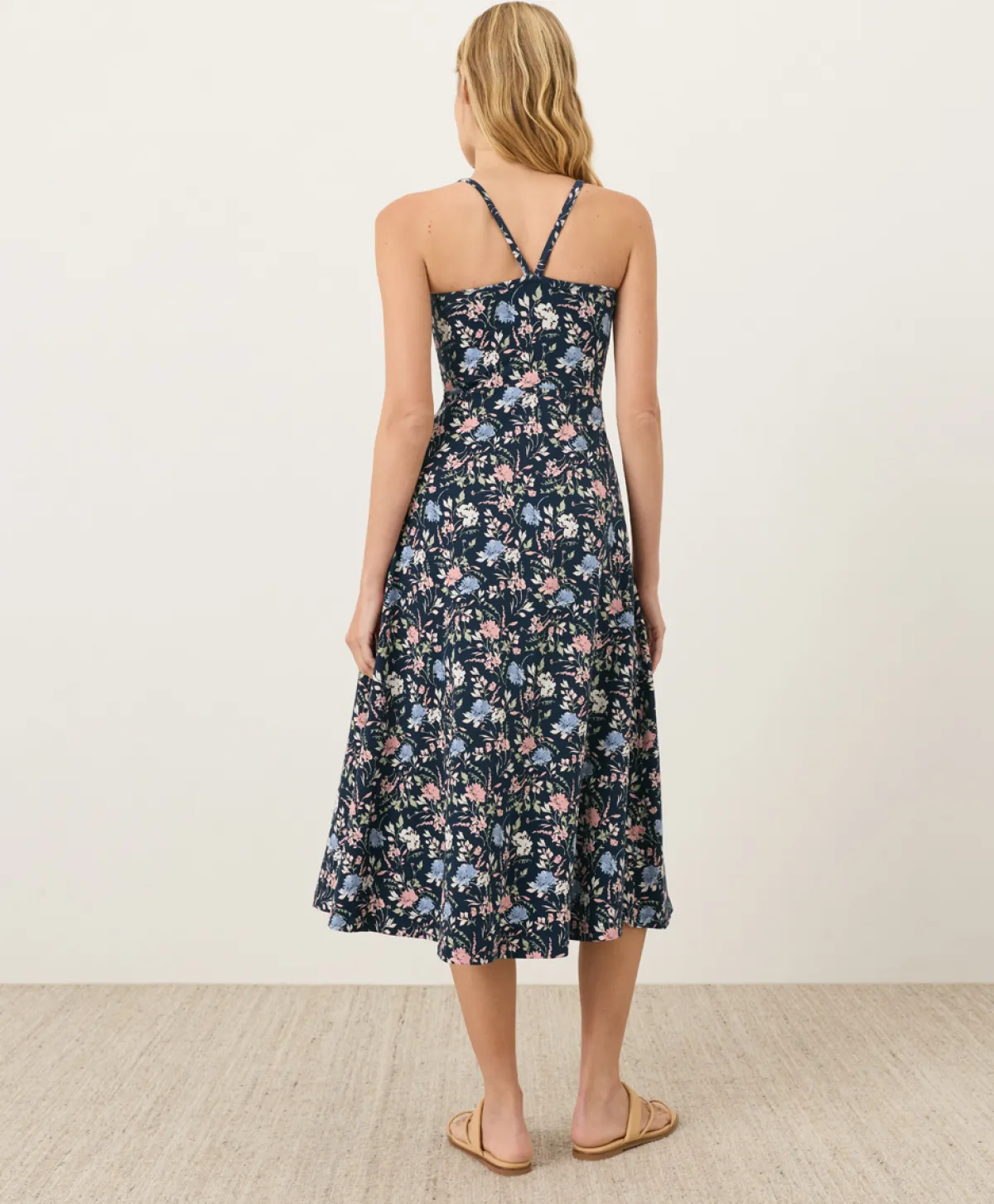 Women Pact Organic Fit & Flare Midi Dress