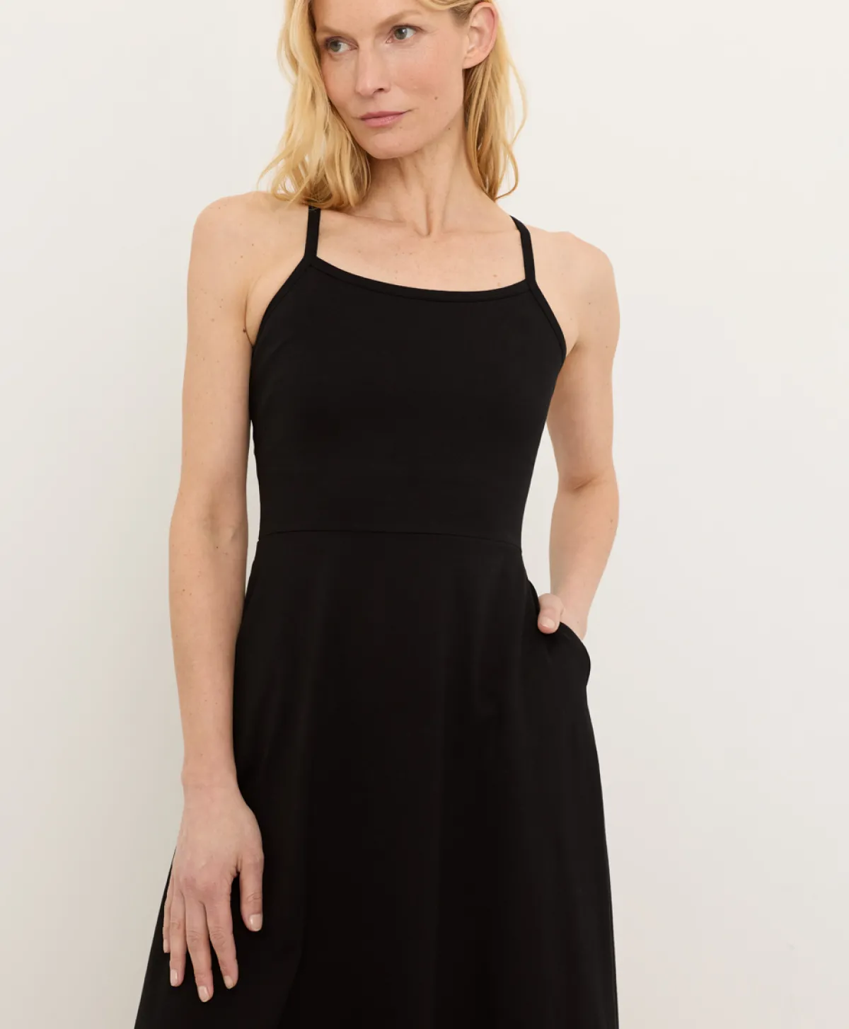 Women Pact Organic Fit & Flare Midi Dress