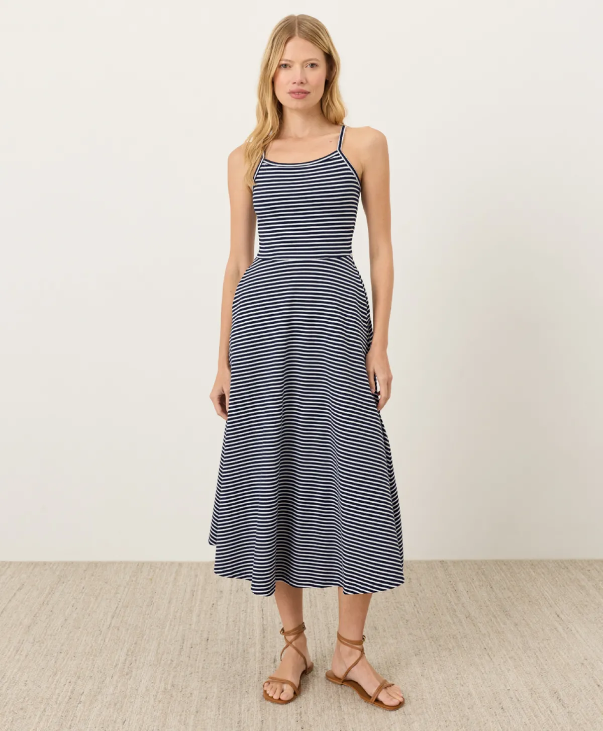 Women Pact Organic Fit & Flare Midi Dress