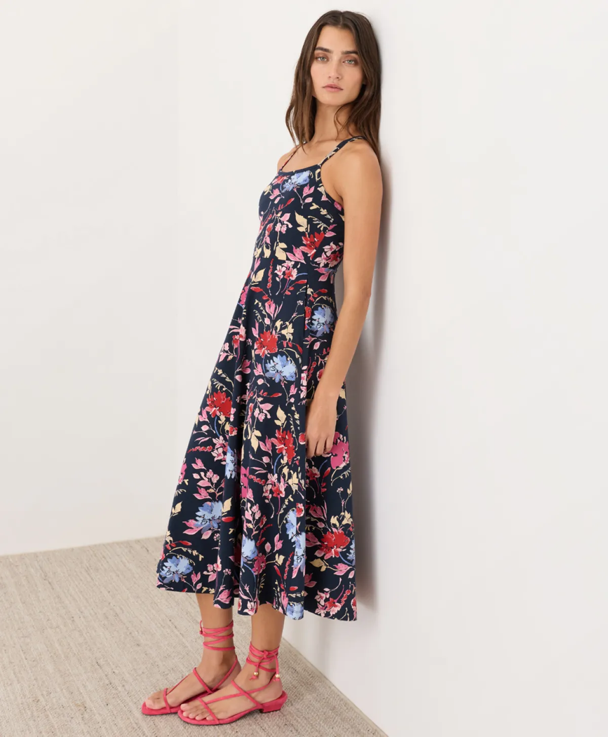 Women Pact Organic Fit & Flare Midi Dress