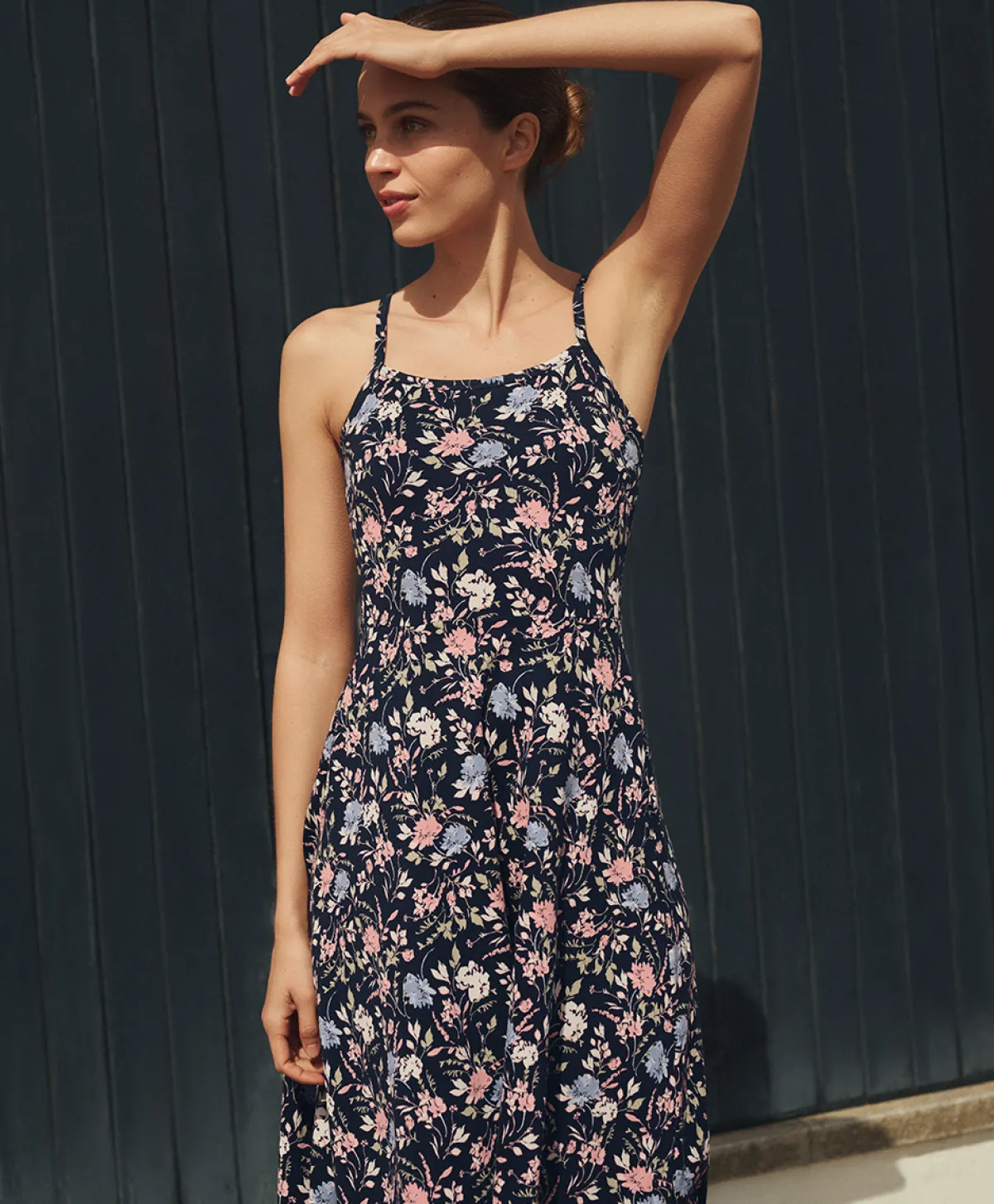 Women Pact Organic Fit & Flare Midi Dress