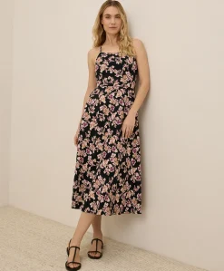 Women Pact Organic Fit & Flare Midi Dress