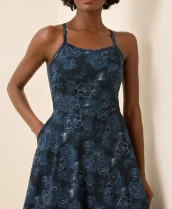 Women Pact Organic Fit & Flare Midi Dress