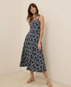 Women Pact Organic Fit & Flare Midi Dress