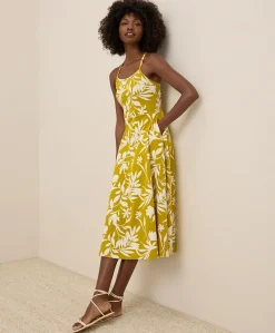 Women Pact Organic Fit & Flare Midi Dress