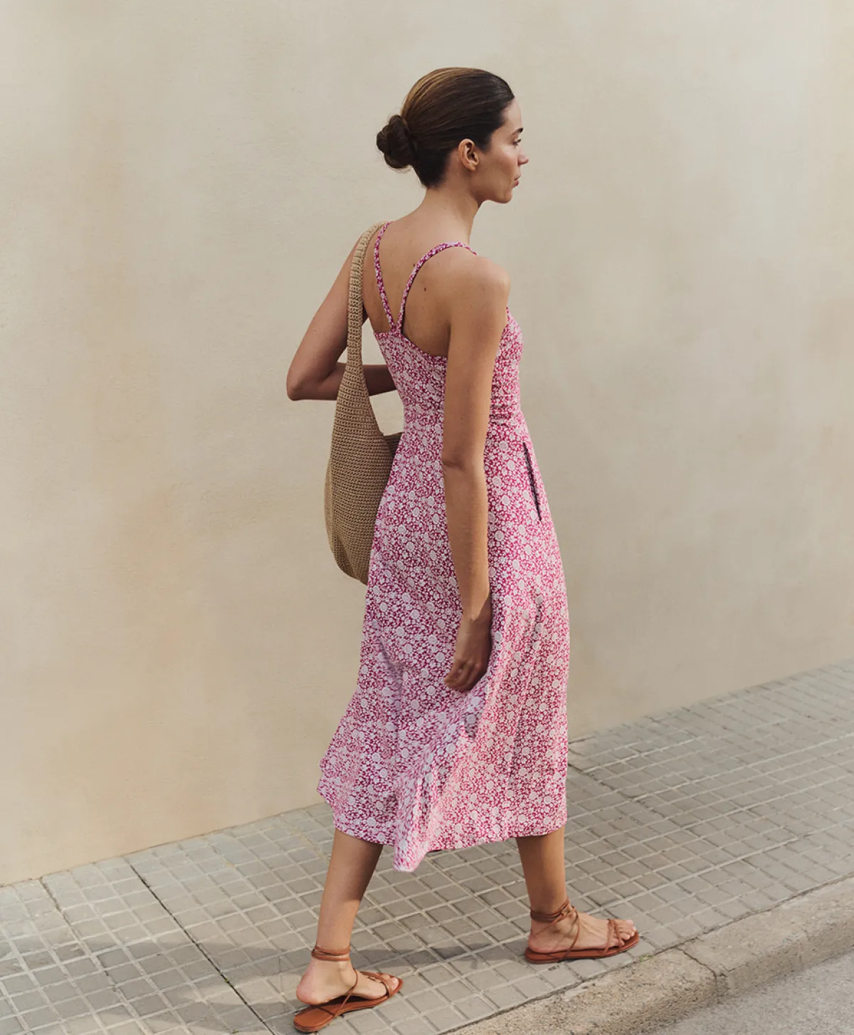 Women Pact Organic Fit & Flare Midi Dress