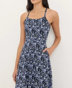 Women Pact Organic Fit & Flare Midi Dress
