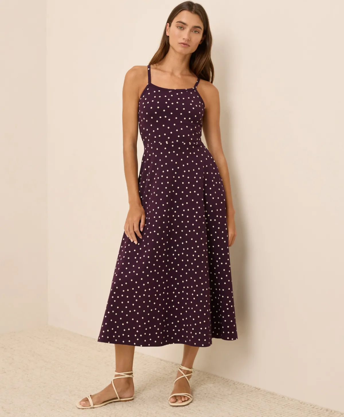 Women Pact Organic Fit & Flare Midi Dress