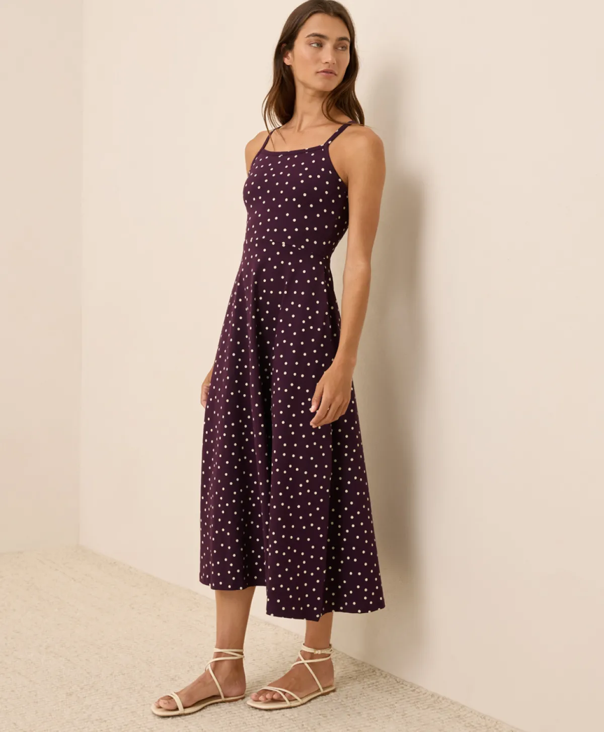 Women Pact Organic Fit & Flare Midi Dress
