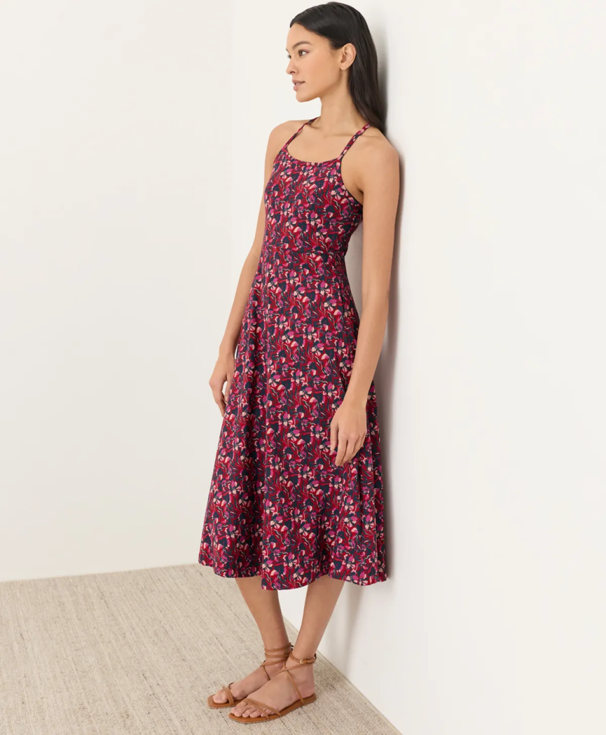 Women Pact Organic Fit & Flare Midi Dress