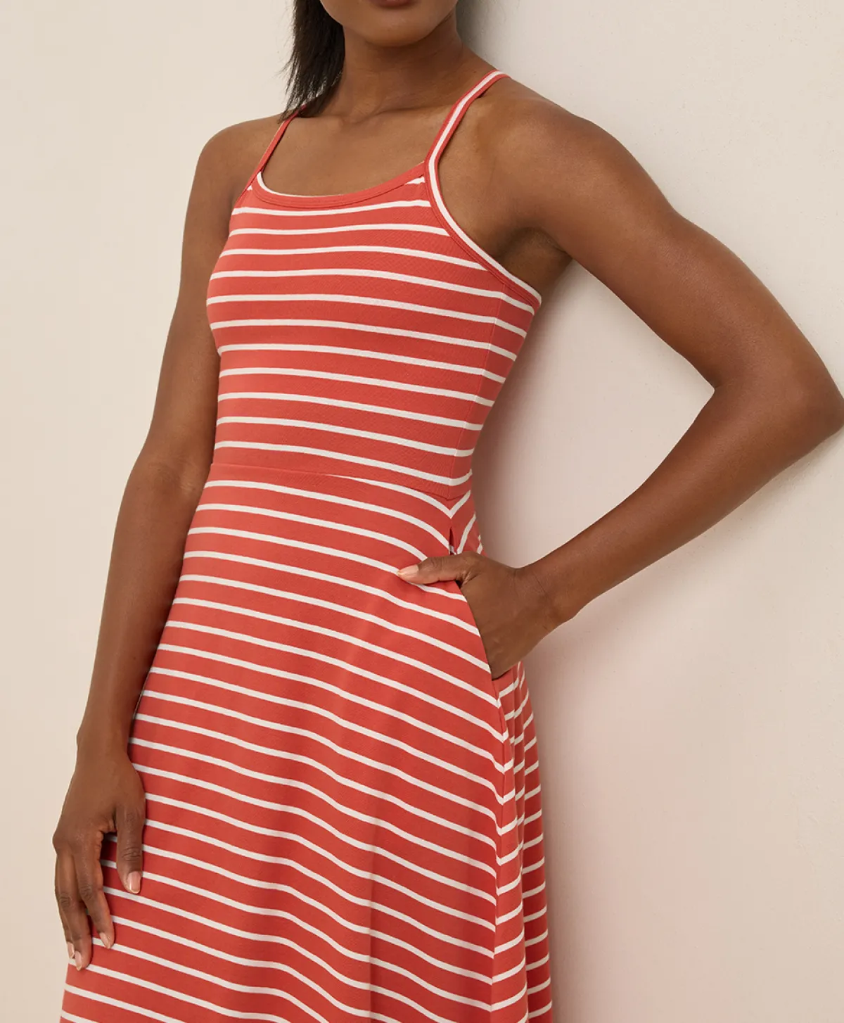 Women Pact Organic Fit & Flare Midi Dress