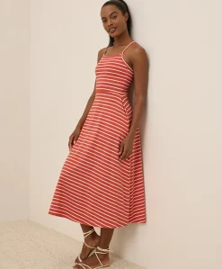 Women Pact Organic Fit & Flare Midi Dress