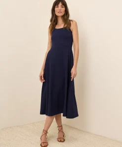 Women Pact Organic Fit & Flare Midi Dress