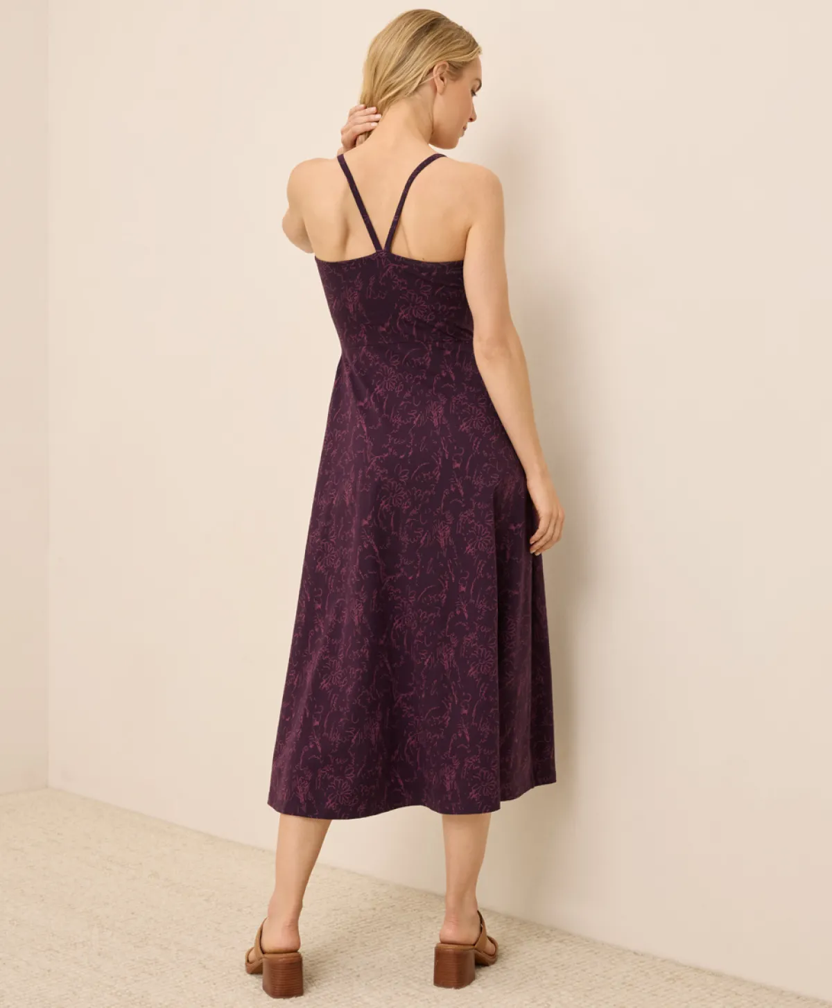 Women Pact Organic Fit & Flare Midi Dress