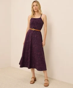 Women Pact Organic Fit & Flare Midi Dress