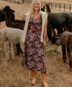 Women Pact Organic Fit & Flare Midi Dress