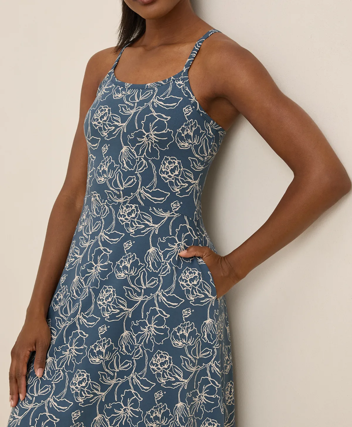 Women Pact Organic Fit & Flare Midi Dress