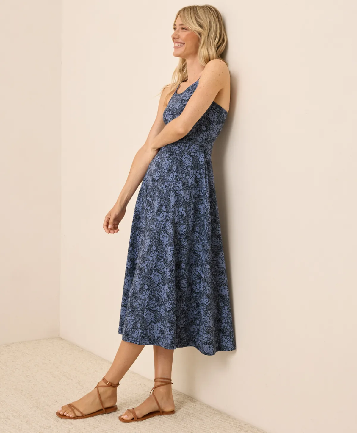 Women Pact Organic Fit & Flare Midi Dress