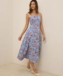 Women Pact Organic Fit & Flare Midi Dress
