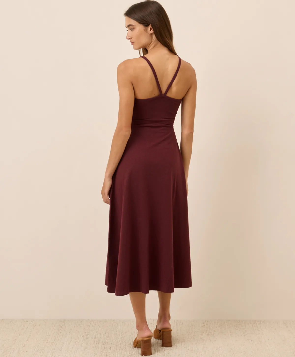 Women Pact Organic Fit & Flare Midi Dress