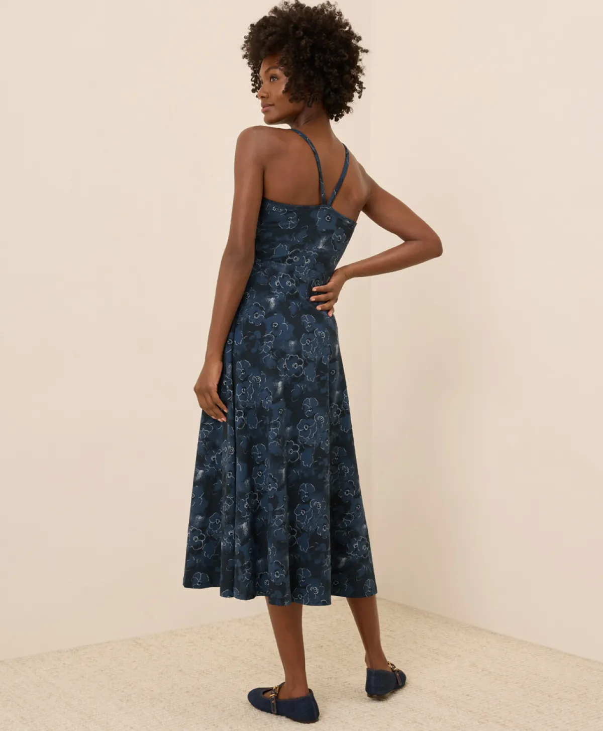 Women Pact Organic Fit & Flare Midi Dress
