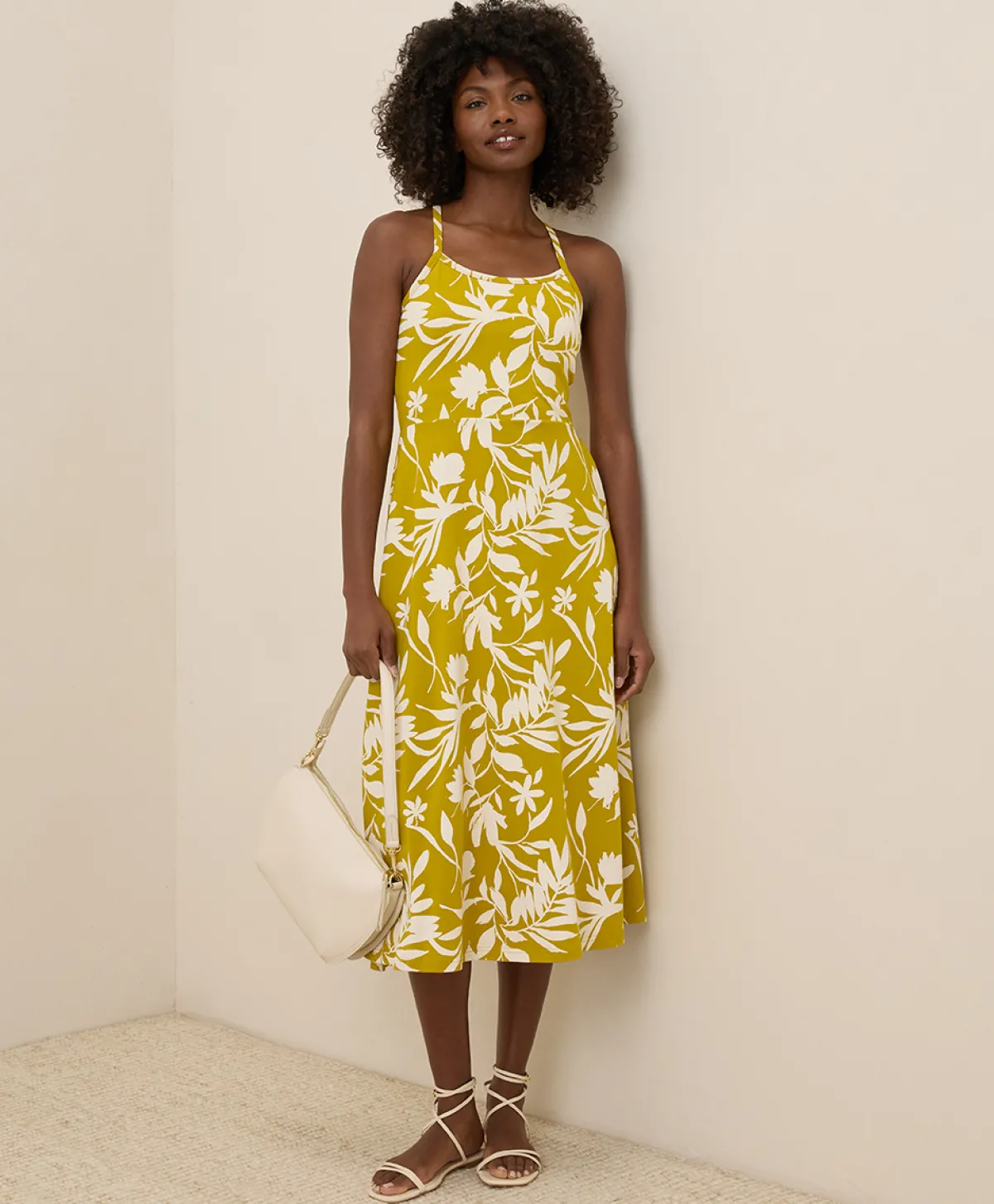 Women Pact Organic Fit & Flare Midi Dress